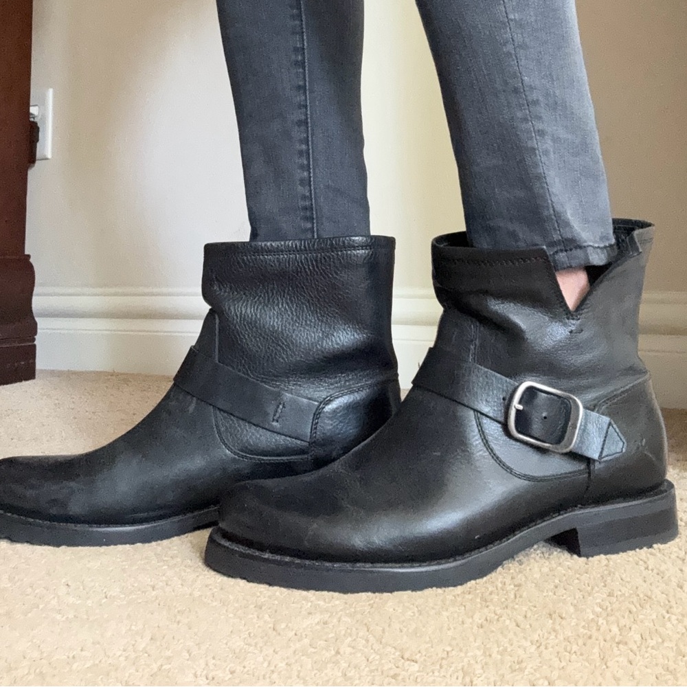 Frye Veronica Bootie 
Black Leather Boots with Buckle Detail
Women’s size 9 - Picture 13 of 13